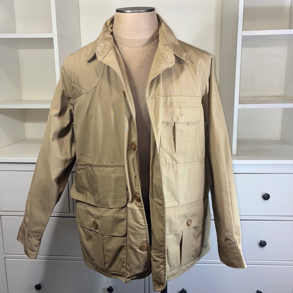 RedHead SquaiTex Mark II Mens Tan Field Jacket‎ Hunting Fishing Outdoor Size L